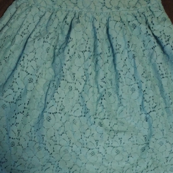 Holiday Editions Green Pleated A-Line Dress Scoop Neck Sleeveless​​ - Picture 2 of 5